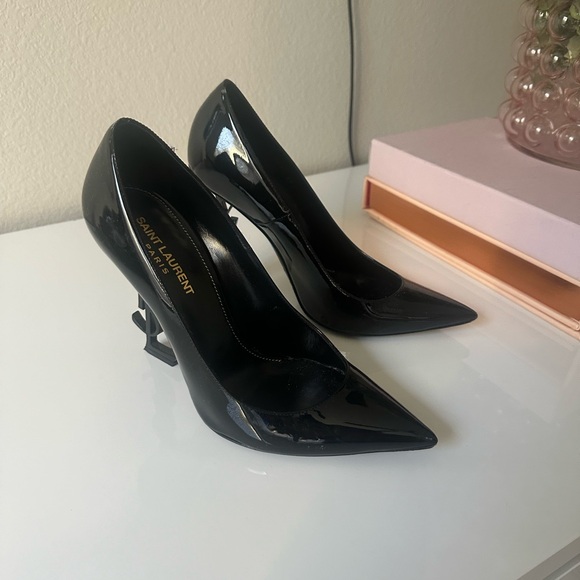 Opyum Point-Toe Heel Patent Leather Pumps - Picture 2 of 6